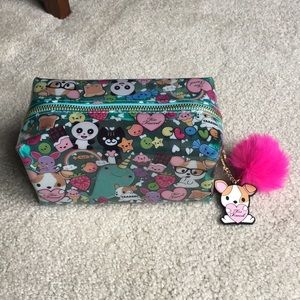 NWOT Too Faced Clover Makeup Bag